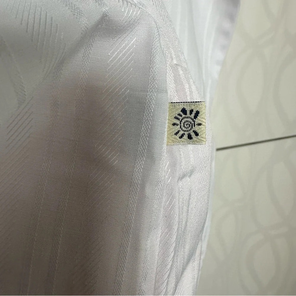 PRIDE- Rainbow Embroidered Blouse Size Medium Button Front Collar Long Sleeve - Picture 7 of 9